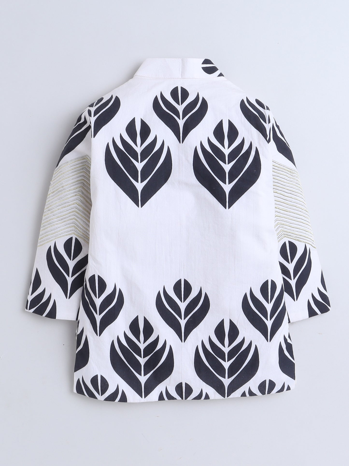 Elegant Black & White Jacket with Dhoti Set for Boys - funlittleones.com