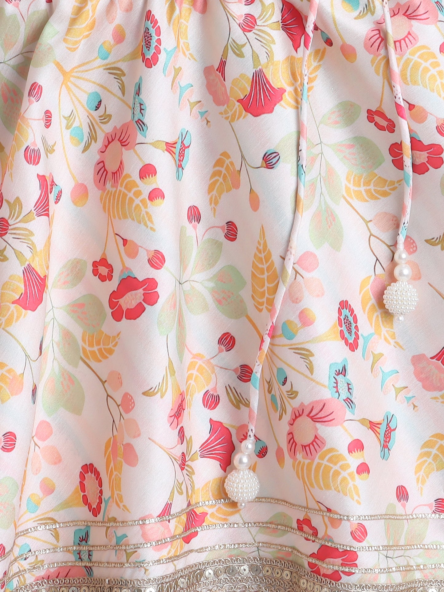 Pastel Floral Lehenga Choli for Little Princesses - funlittleones.com