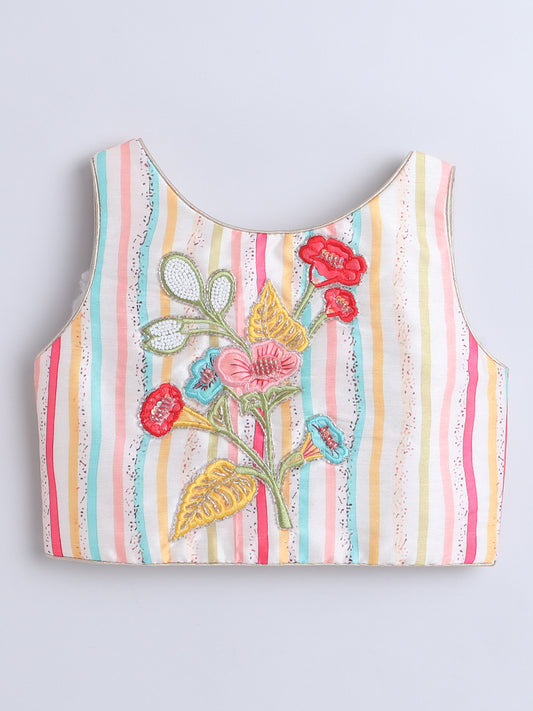 Pastel Floral Lehenga Choli for Little Princesses - funlittleones.com