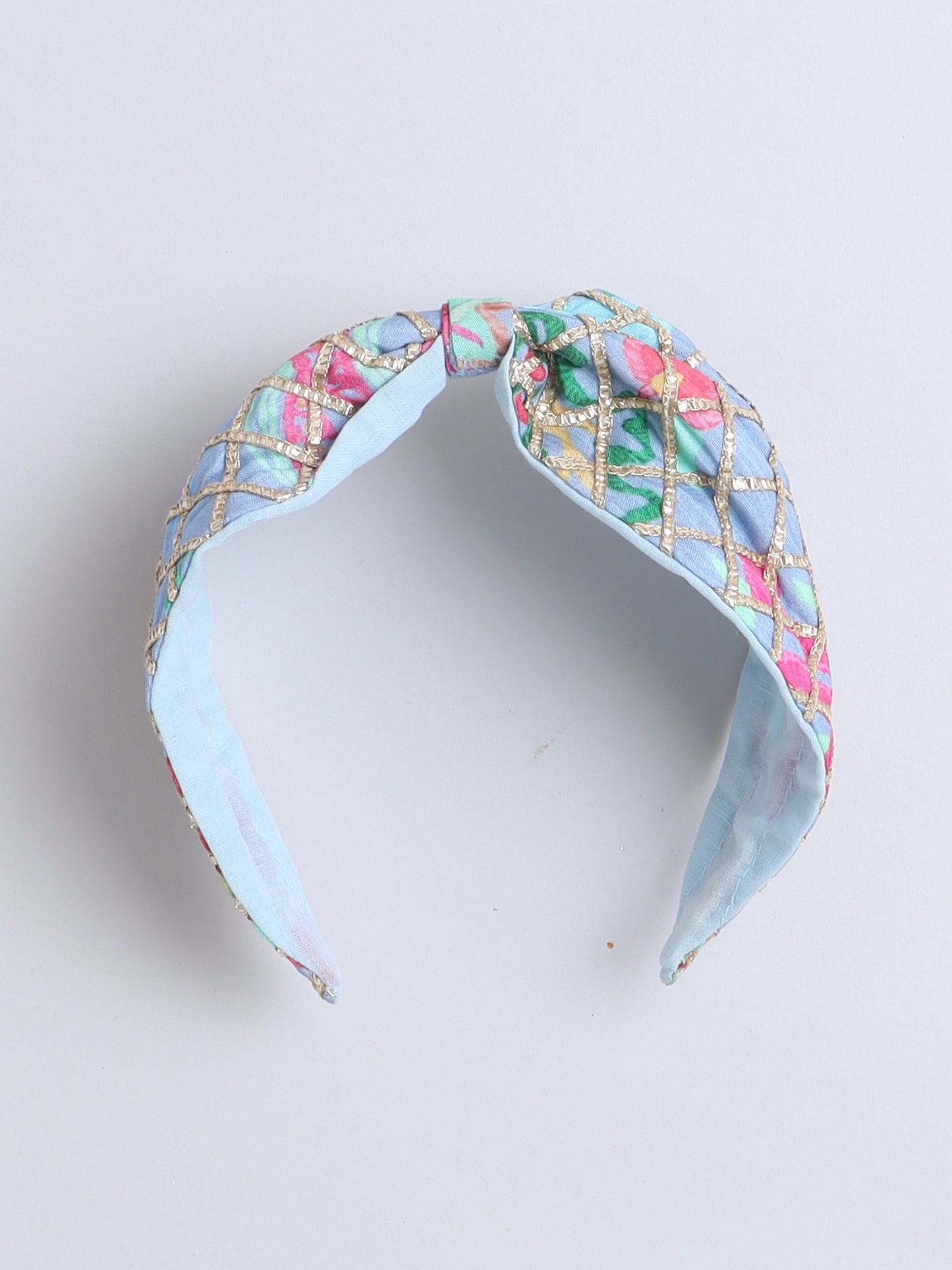 Floral Embroidered Blue Lehenga & Blouse Set For Set