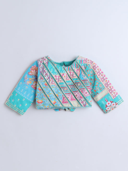 Turquoise Lehenga Choli set For Girls