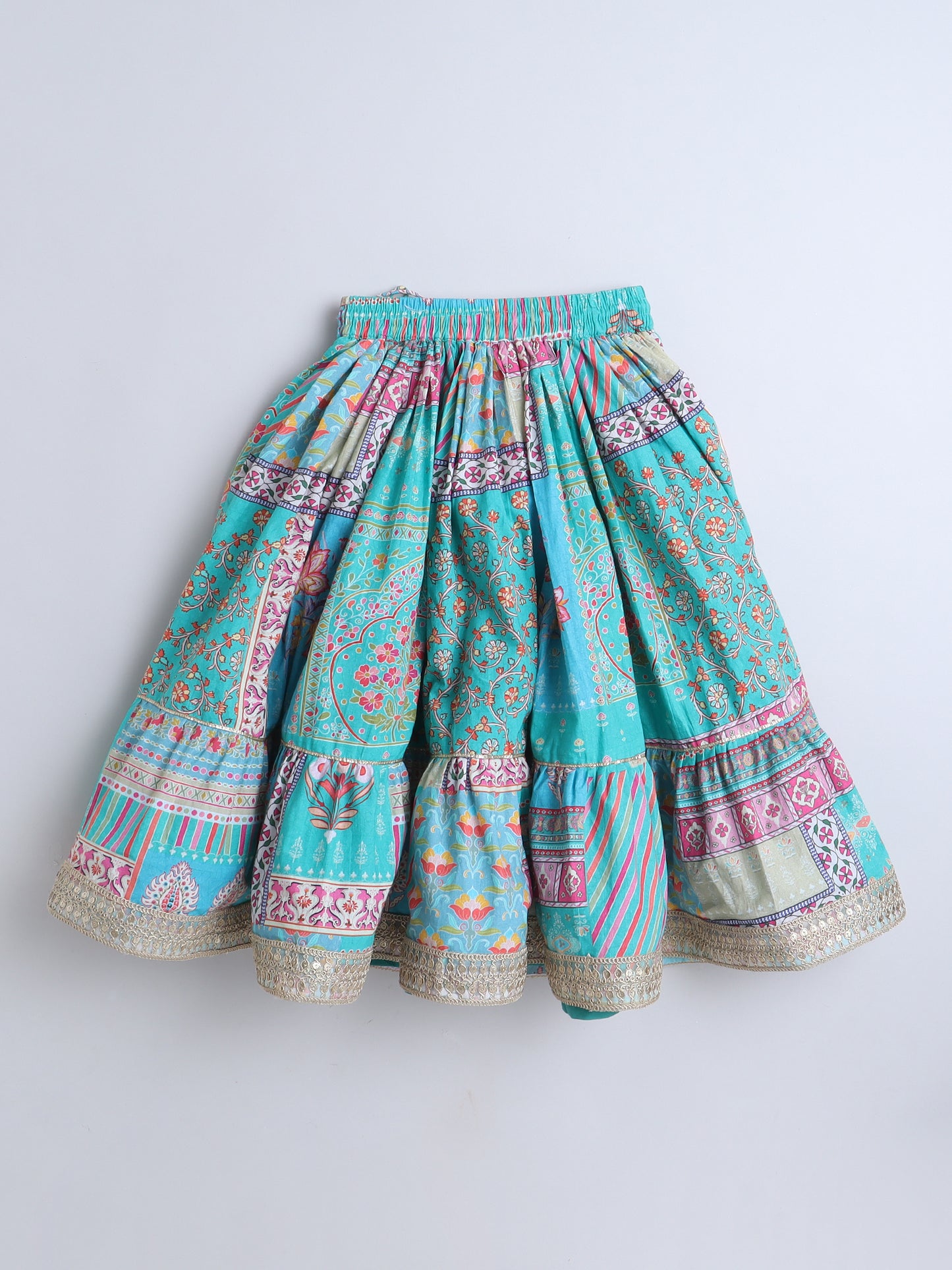 Turquoise Lehenga Choli set For Girls