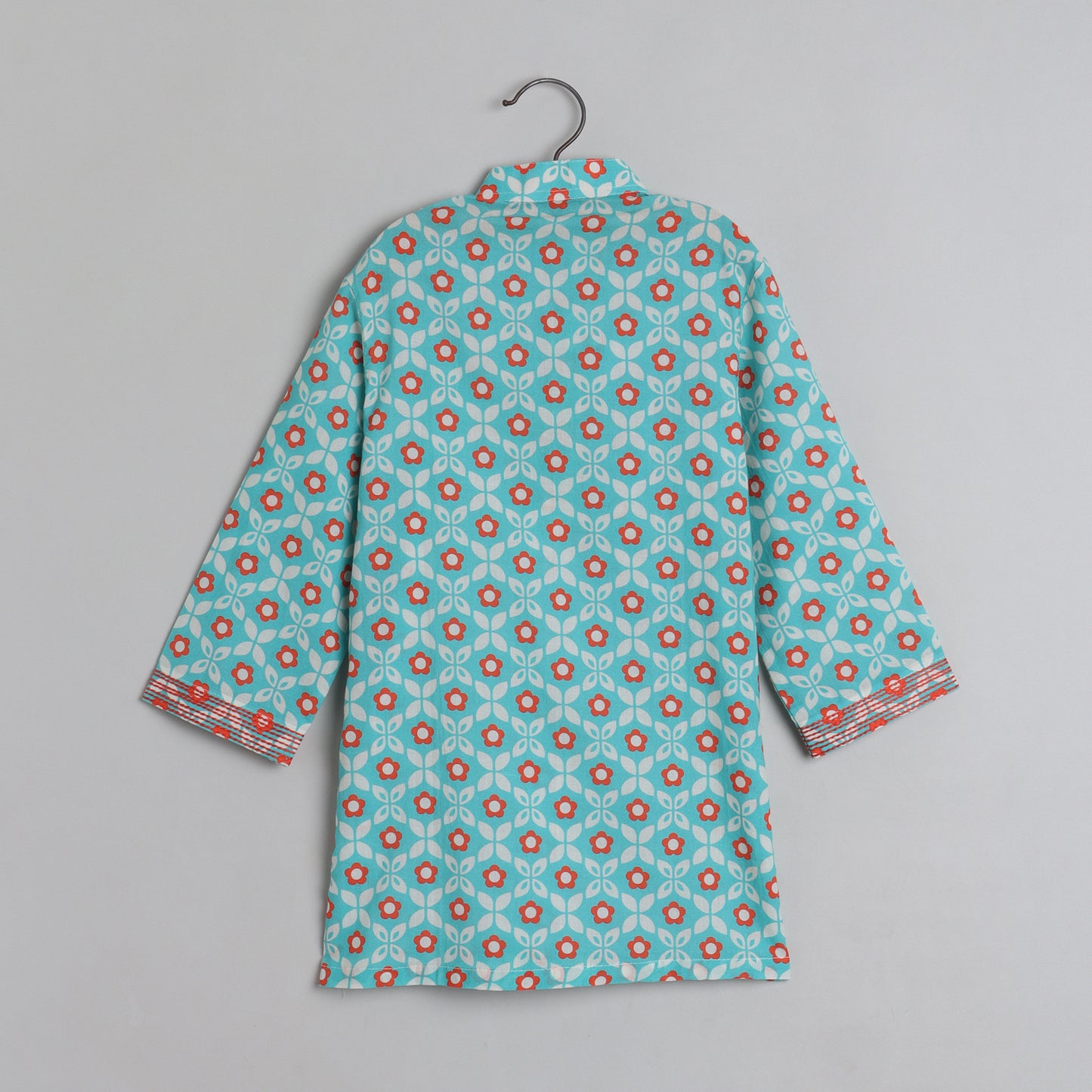 Boys Abla Print Green Kurta Pajama - funlittleones.com