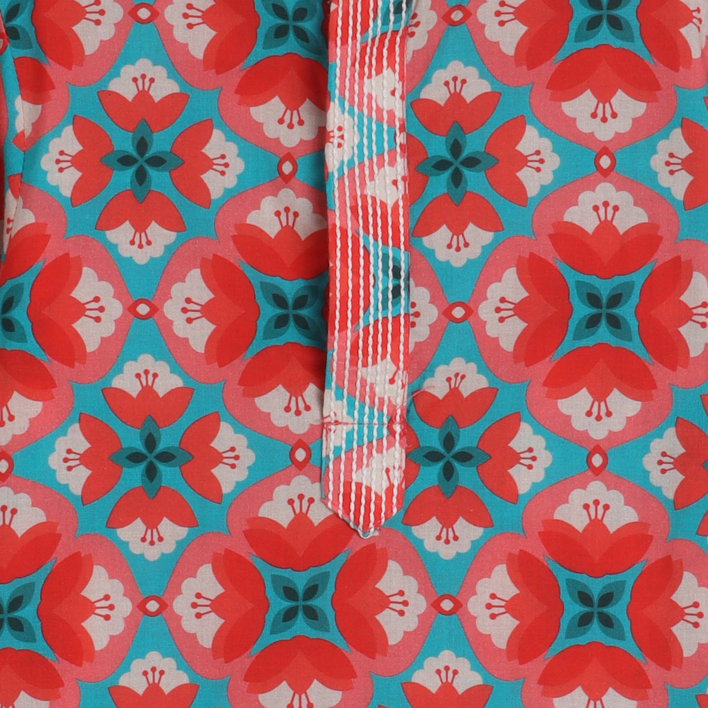 Thread Detailed Digital Printed Kurta With Pajama - funlittleones.com