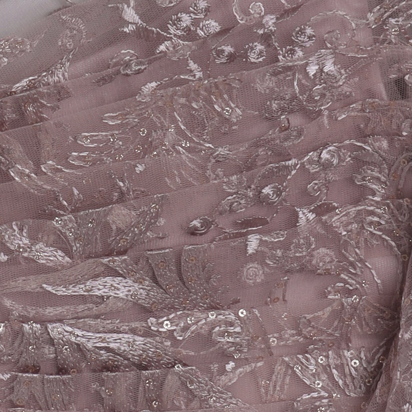 Girls Glamorous Dusky Pink Drape Blouse And Lehenga - funlittleones.com