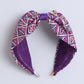 Purple Geometric & Floral Printed Lehenga Choli Set for Girls