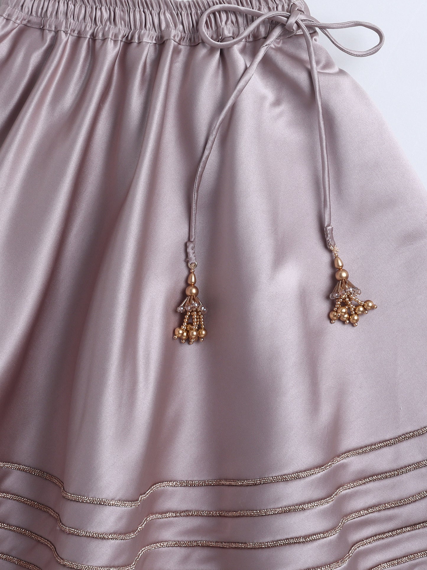 Hand Embroidered Lehenga And Blouse Set For Girls