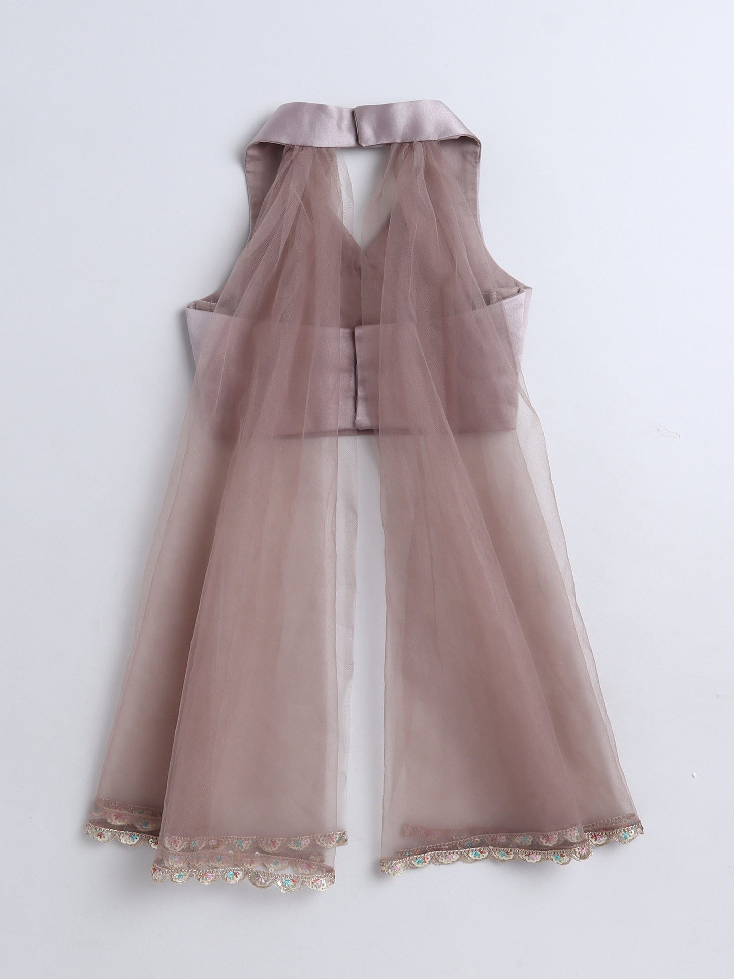 Hand Embroidered Lehenga And Blouse Set For Girls