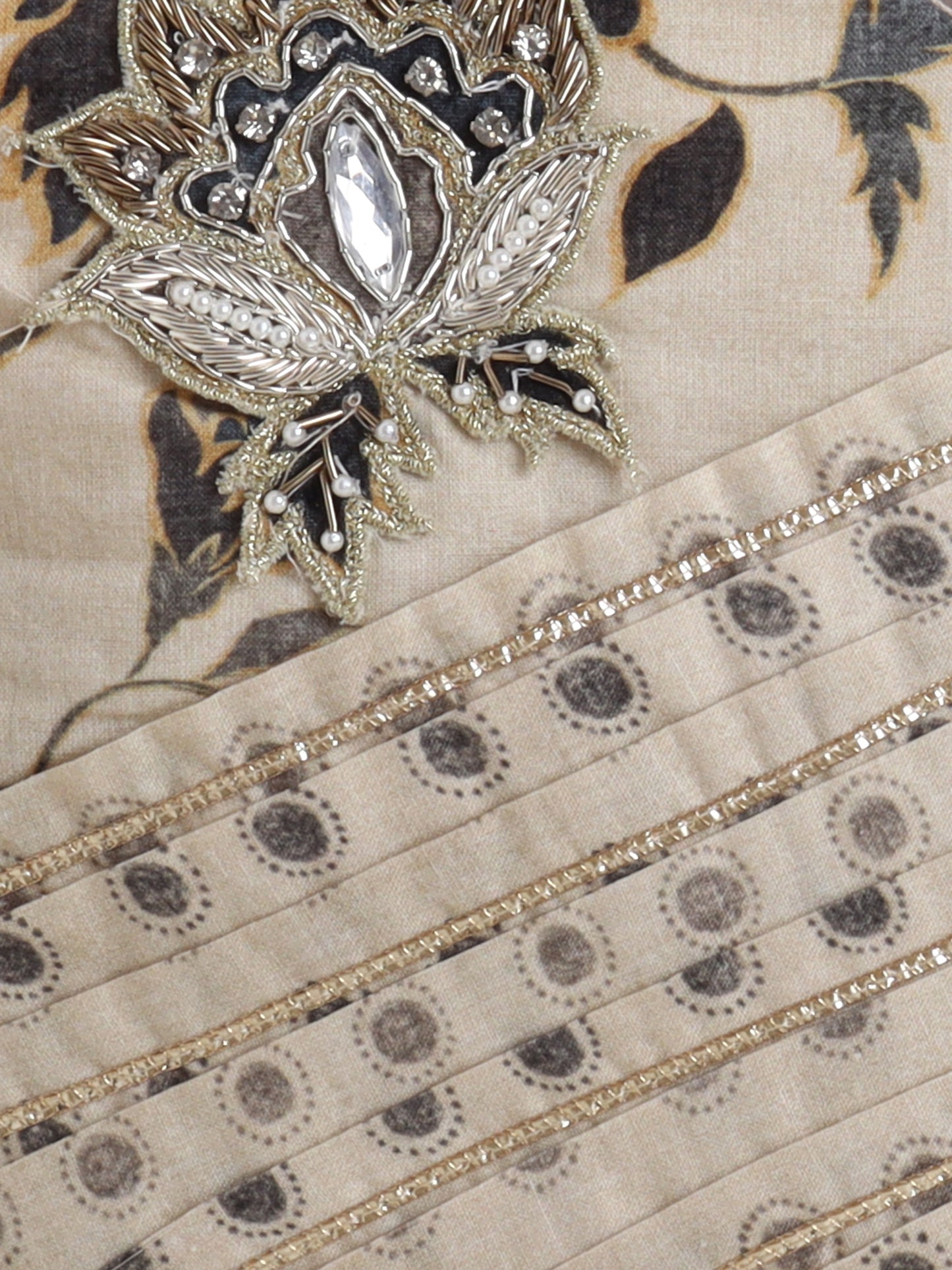 Beige Floral Lehenga Choli For Girls | All Ages