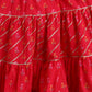 Pink Floral Printed Dress and Jacket for Girls