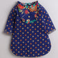 Indigo Floral Palazzo Set For Girls