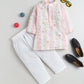 Boys Blush Garden Kurta Pajama Set
