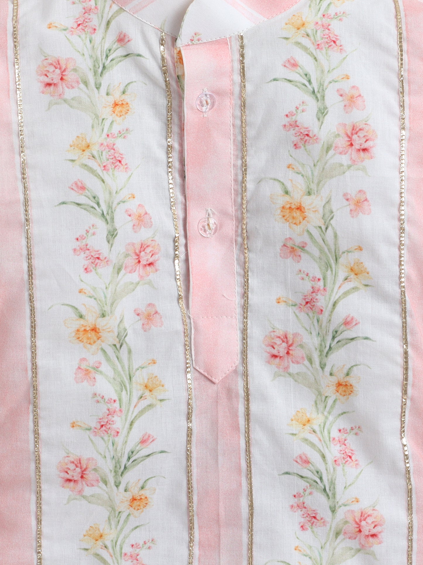 Boys Blush Garden Kurta Pajama Set