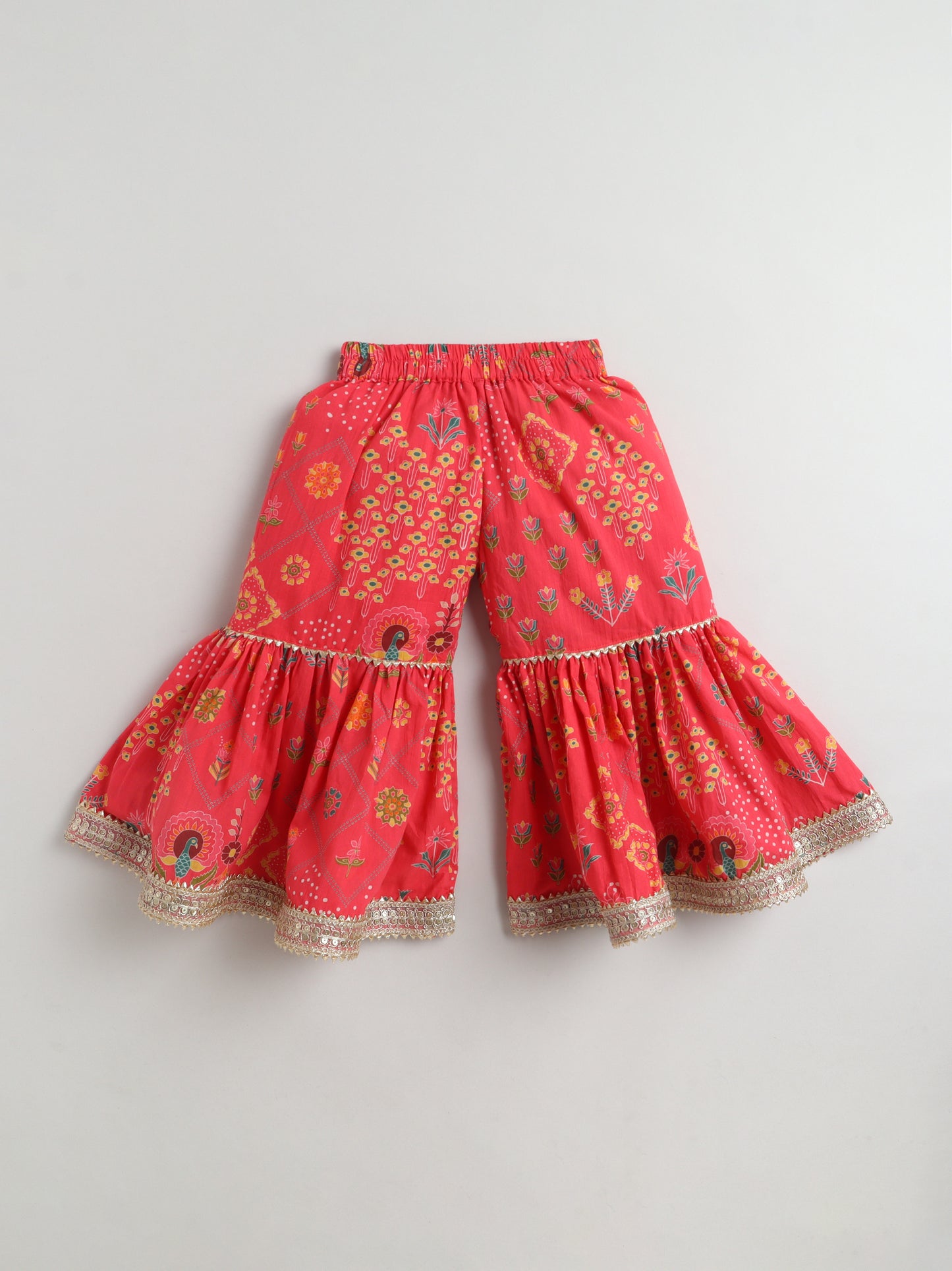 Radiant Bloom Sharara Set For Girls