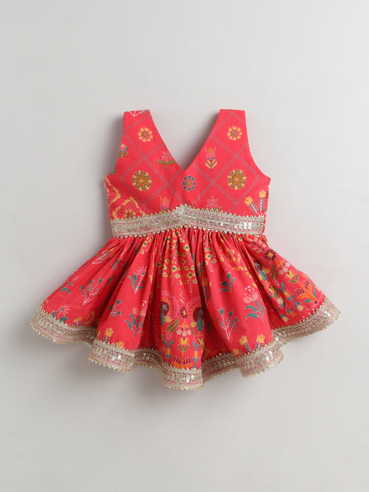 Radiant Bloom Sharara Set For Girls