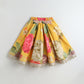 Floral skirt with yellow background