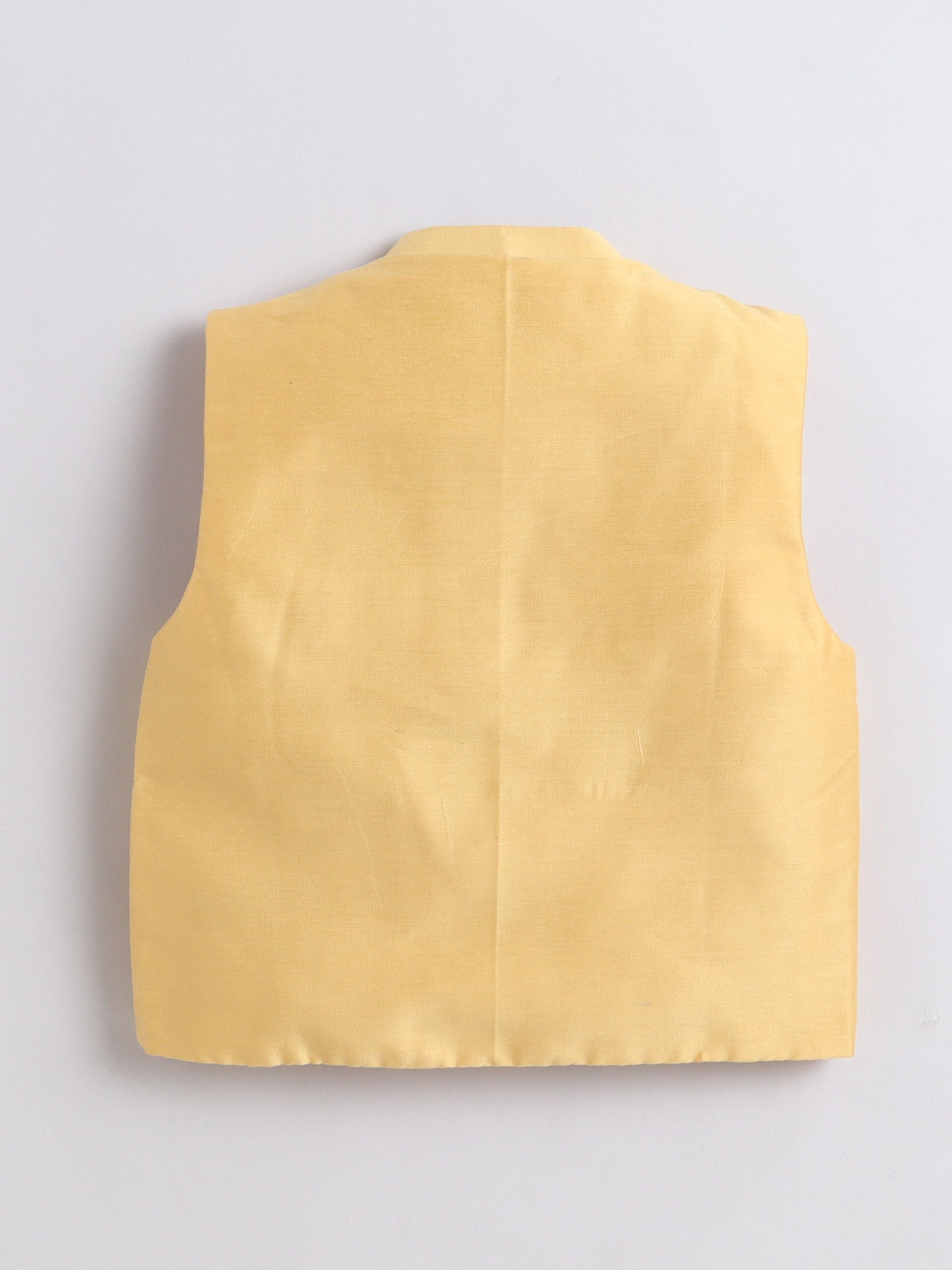 Yellow vest on a light gray background