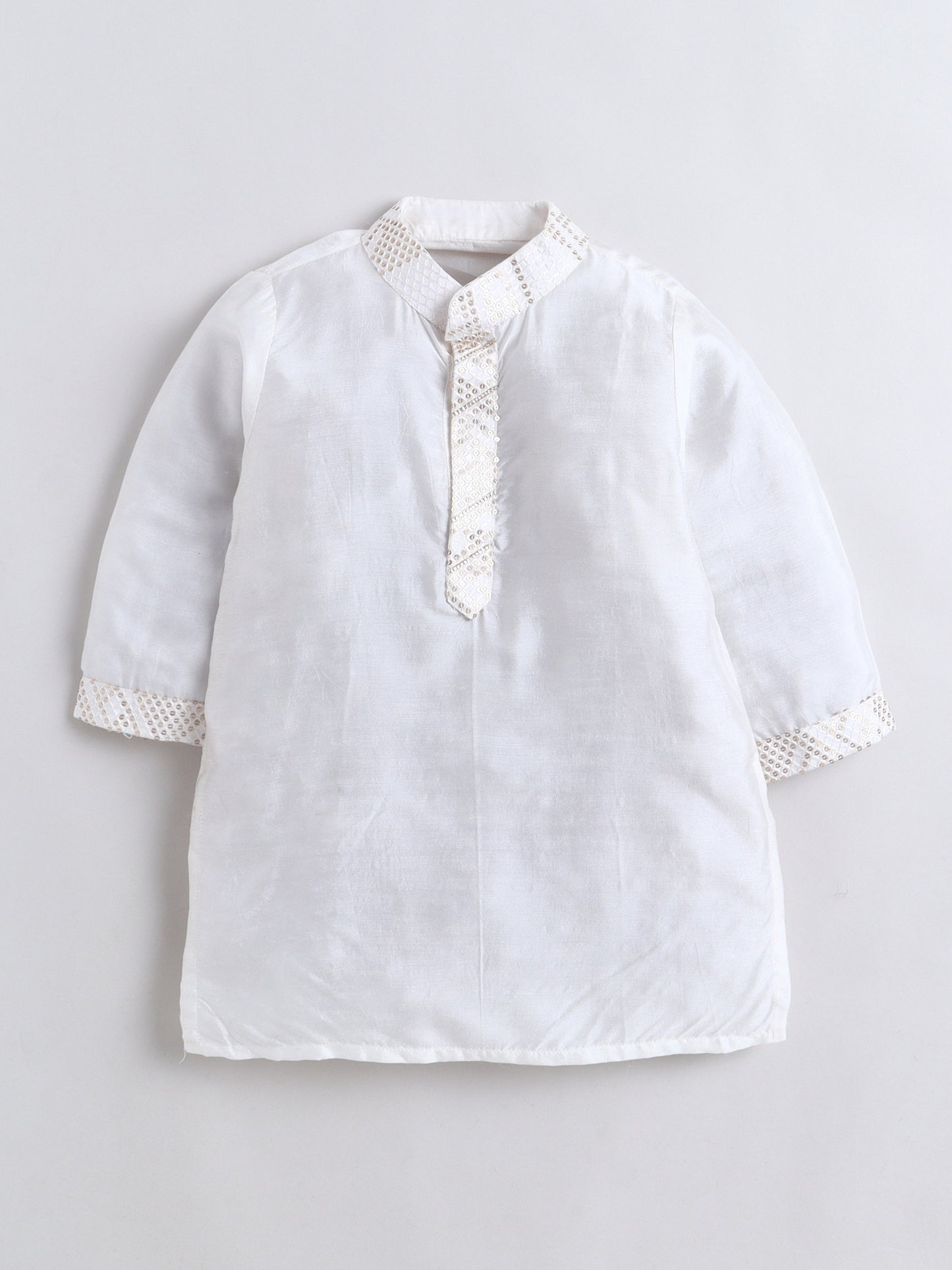 Noor-E-Ivory Royale Sequin Work Kurta Set for Boys | Ethnic Wear For Kids