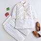 Noor-E-Ivory Royale Sequin Work Kurta Set for Boys | Ethnic Wear For Kids