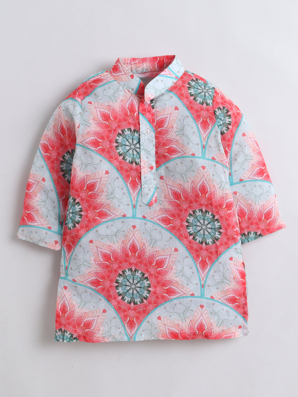 Cotton Blossom Kurta With Pajama For Boys