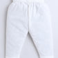 Vibrant Coral Printed Asymmetrical Jacket & White Pajama Set for Boys - funlittleones.com