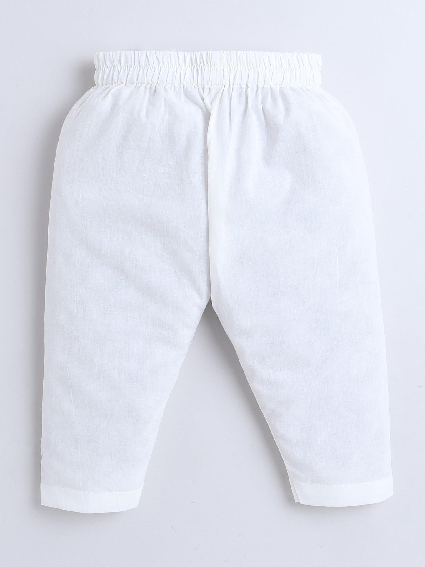 Vibrant Coral Printed Asymmetrical Jacket & White Pajama Set for Boys - funlittleones.com