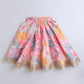 Pink Floral Printed Lehenga Choli Set for Girls