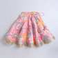 Pink Floral Printed Lehenga Choli Set for Girls