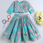 Turquoise Lehenga Choli set For Girls