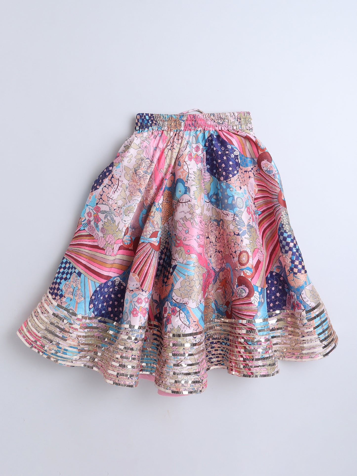 Multicolor Party Wear Lehenga Choli For Kids