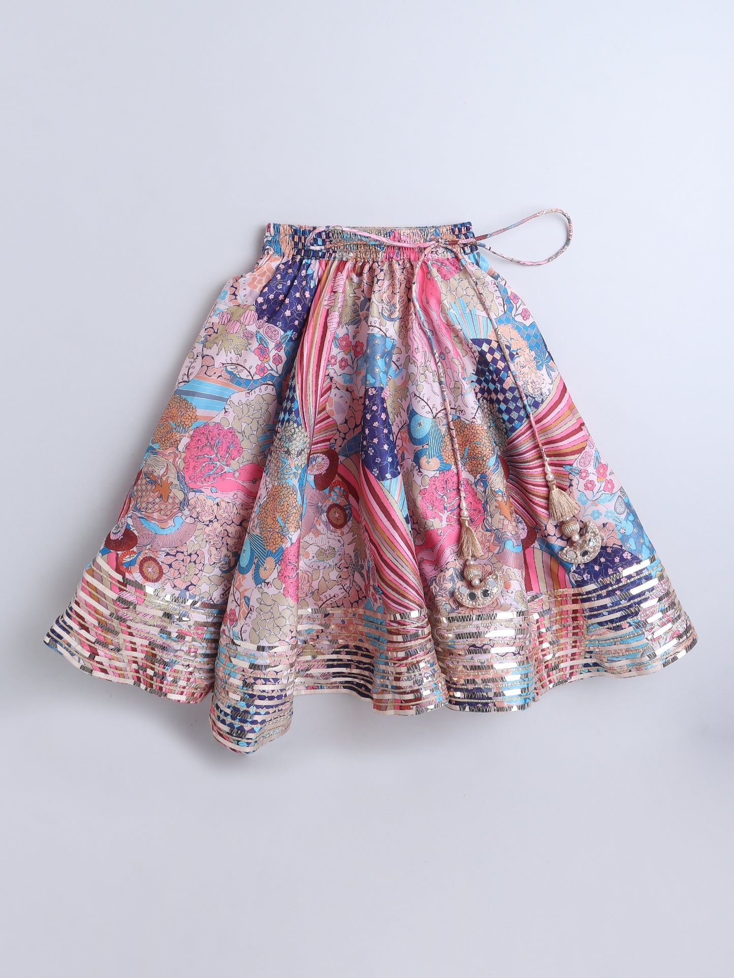 Multicolor Party Wear Lehenga Choli For Kids