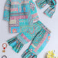 Turquoise Printed Kurta Pajama Set for Girls | Festive Ethnic Wear with Dupatta | All Ages