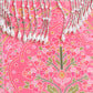 Colorful Floral Design on a Pink Lehenga Choli with Decorative Beading Details