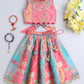 Colorful Baby Lehenga Choli Set with Intricate Embroidery and Matching Accessories for Toddlers