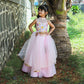 Girls Gorgeous Hand Embroidered Blouse And Layered Lehenga With Dupatta - funlittleones.com