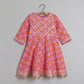 Thread And Gota Lace Detailed Floral Printed Kurti And Palazzo - funlittleones.com