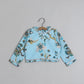 Floral Printed And Pleated Frills Top With Lehenga - funlittleones.com