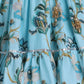 Floral Printed And Pleated Frills Top With Lehenga - funlittleones.com