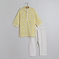 Yellow Printed Kurta With Pyjama - funlittleones.com