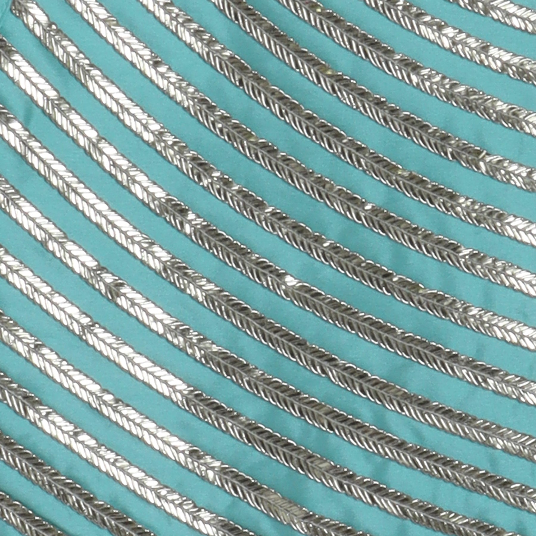 Girls Light Blue Embroidered Blouse With Gota Embellished Borders On The Lehenga - funlittleones.com