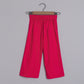 Girls Graceful Lotus Printed  Angarkha Kurti And Red Pant - funlittleones.com