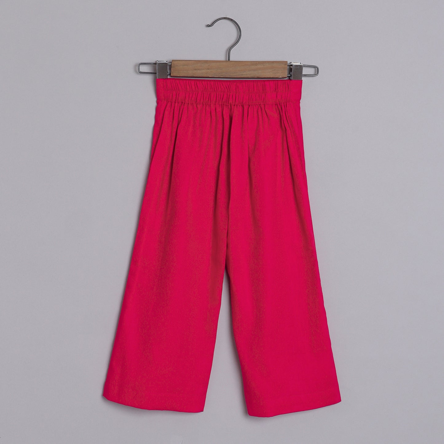Girls Graceful Lotus Printed  Angarkha Kurti And Red Pant - funlittleones.com