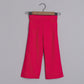 Girls Graceful Lotus Printed  Angarkha Kurti And Red Pant - funlittleones.com