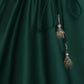 Girls Glamouros One Shoulder Dark Green Flap Top And Flared Lehenga - funlittleones.com