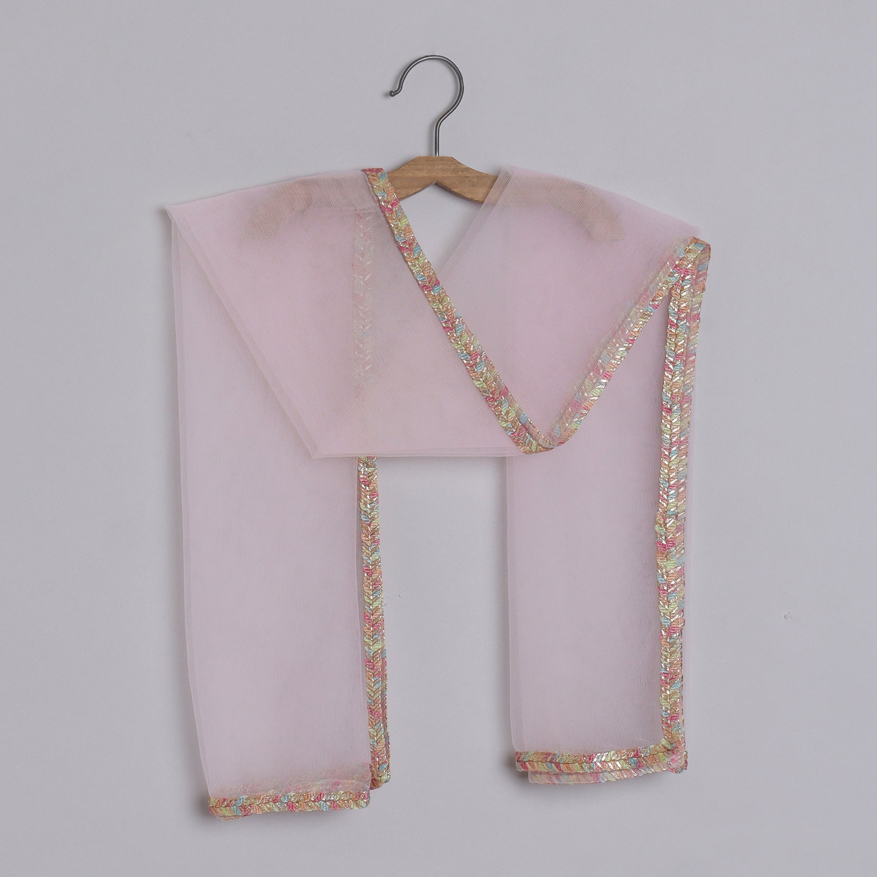 Girls Gorgeous Hand Embroidered Blouse And Layered Lehenga With Dupatta - funlittleones.com