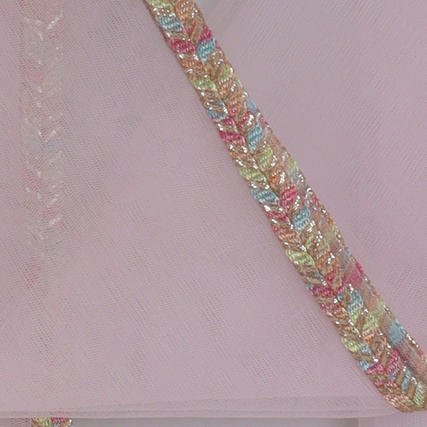 Girls Gorgeous Hand Embroidered Blouse And Layered Lehenga With Dupatta - funlittleones.com