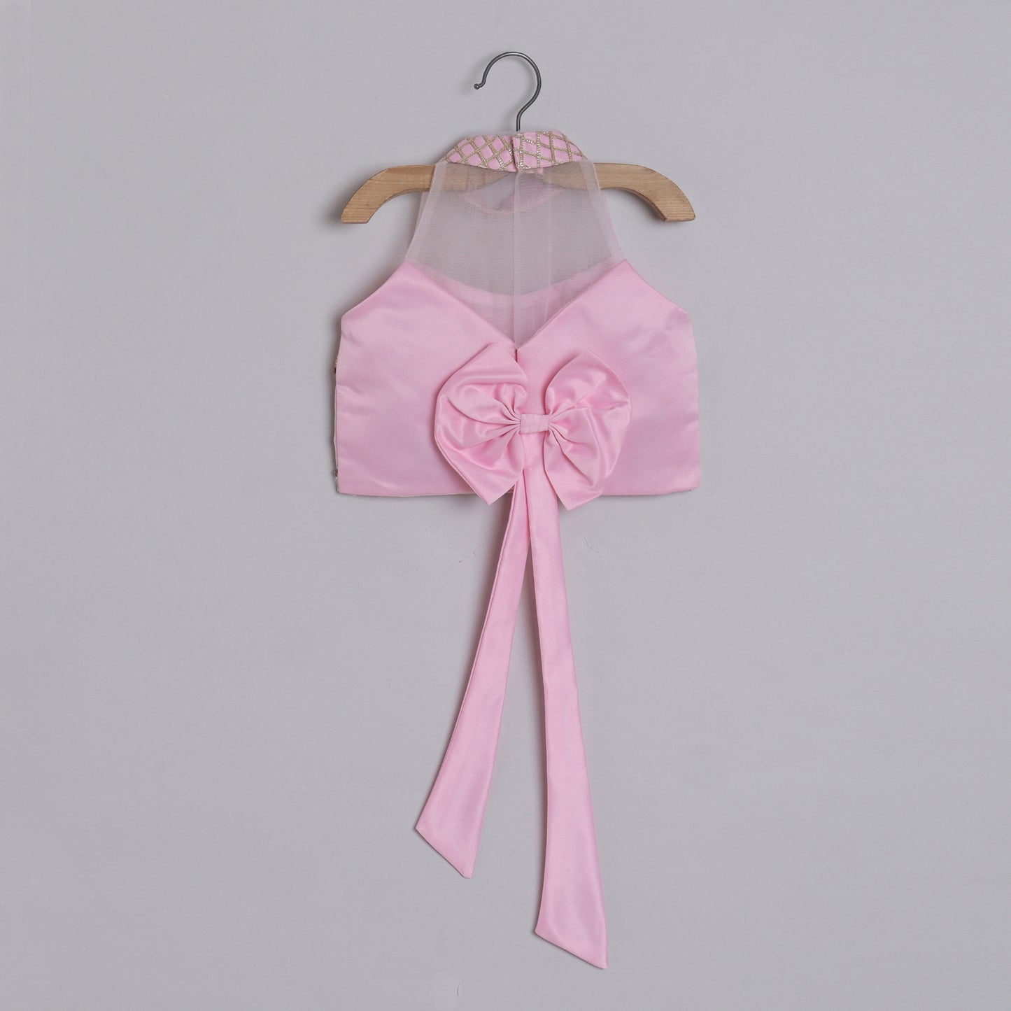 Girls Gorgeous Hand Embroidered Blouse And Layered Lehenga With Dupatta - funlittleones.com