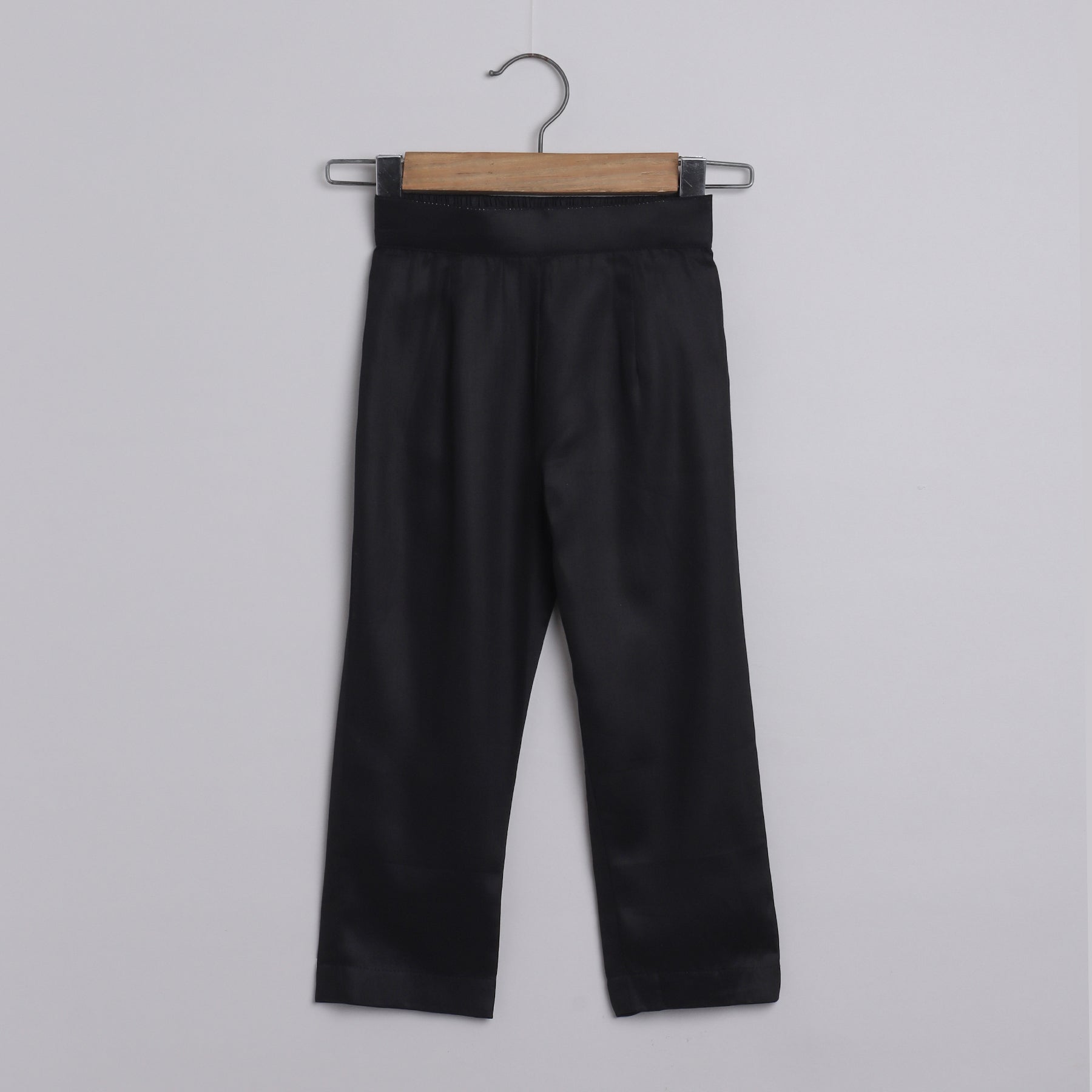Boys Black Printed Kurta Jacket And Pyjama Set - funlittleones.com