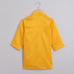 Boys Yellow Ocher Kurta Jacket And Pyjama - funlittleones.com
