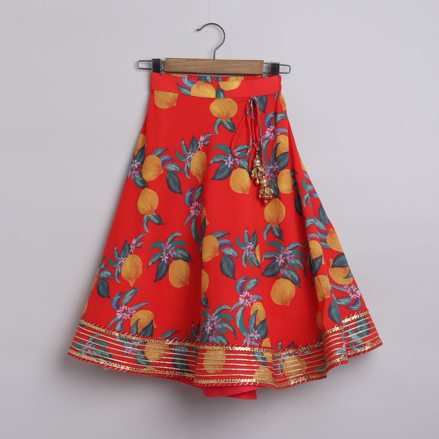 Girls Lemon Printed Skirt And Top Cotton - funlittleones.com